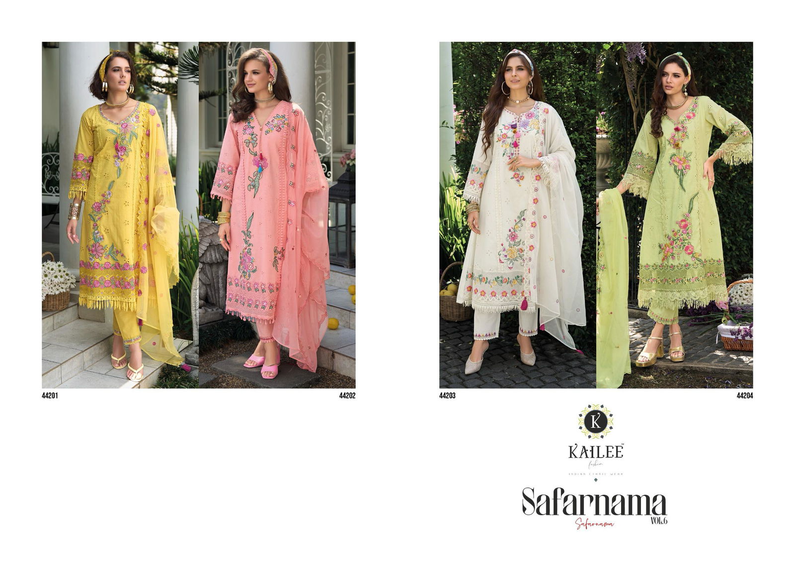 Safarnama Vol 6 By Kailee Cotton Readymade Suits Wholesalers In Delhi